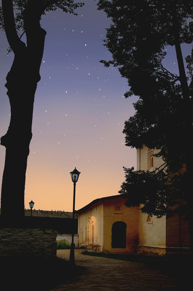 Утро в монастыре