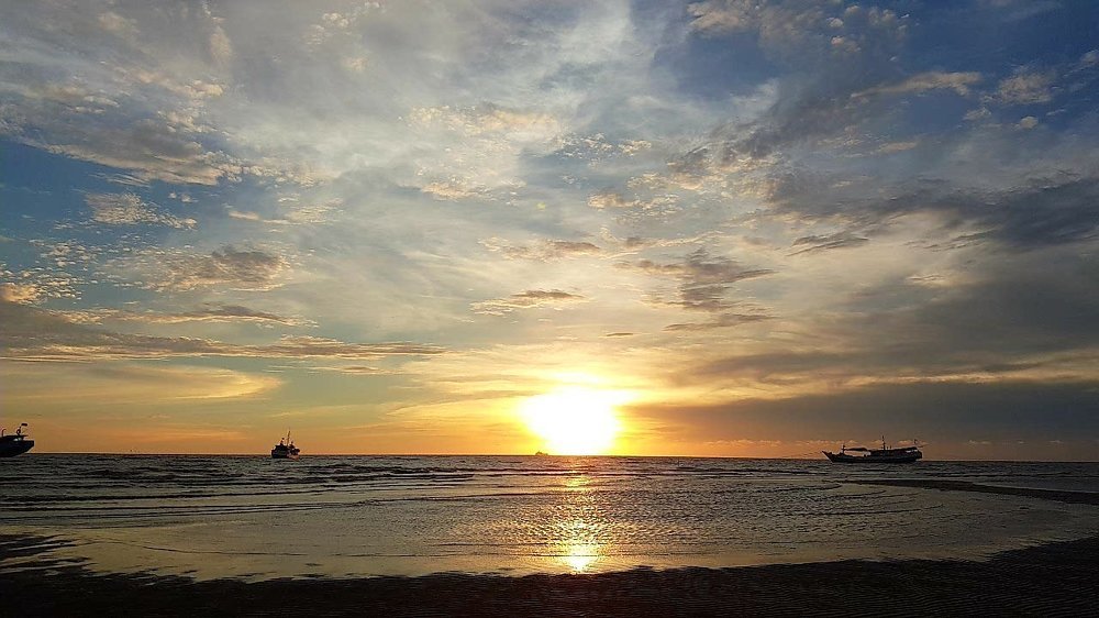 Sunset at Payum Beach, Merauke, Indonesia