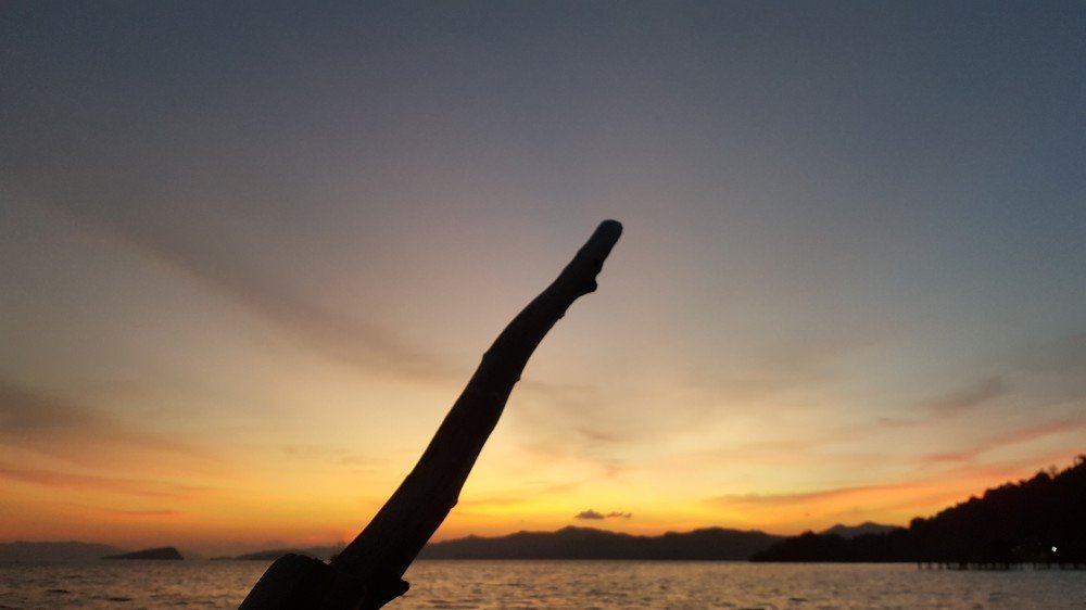 Sunset at Sapokren beach, Raja Ampat, Indonesia
