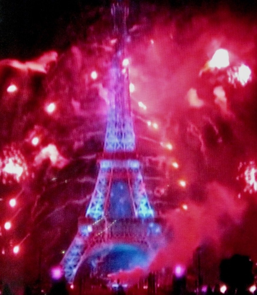 Eiffel Tower on fire 2