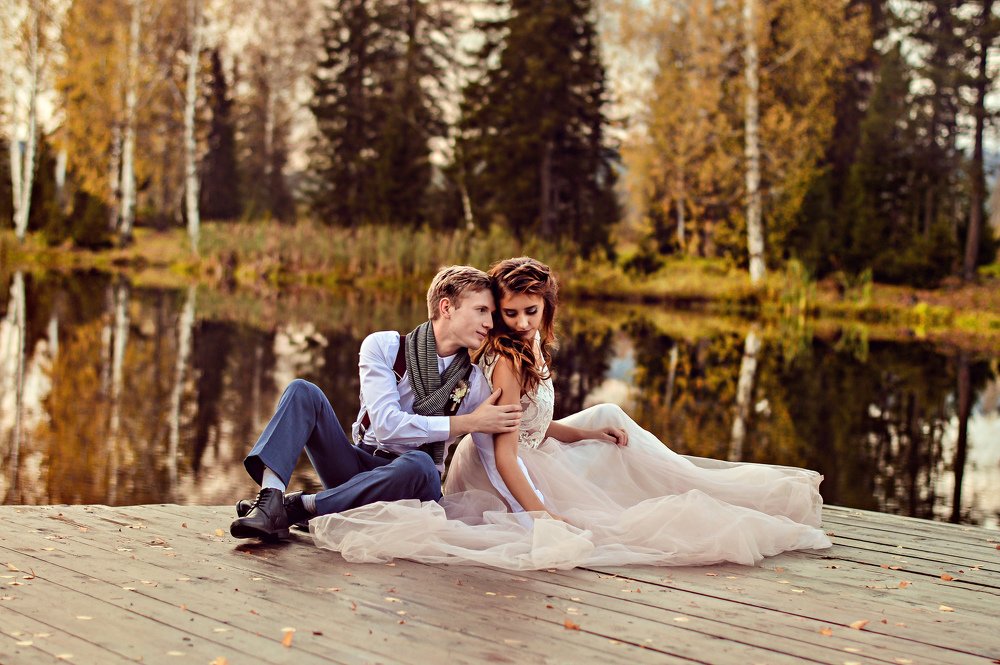 Вечер на озере