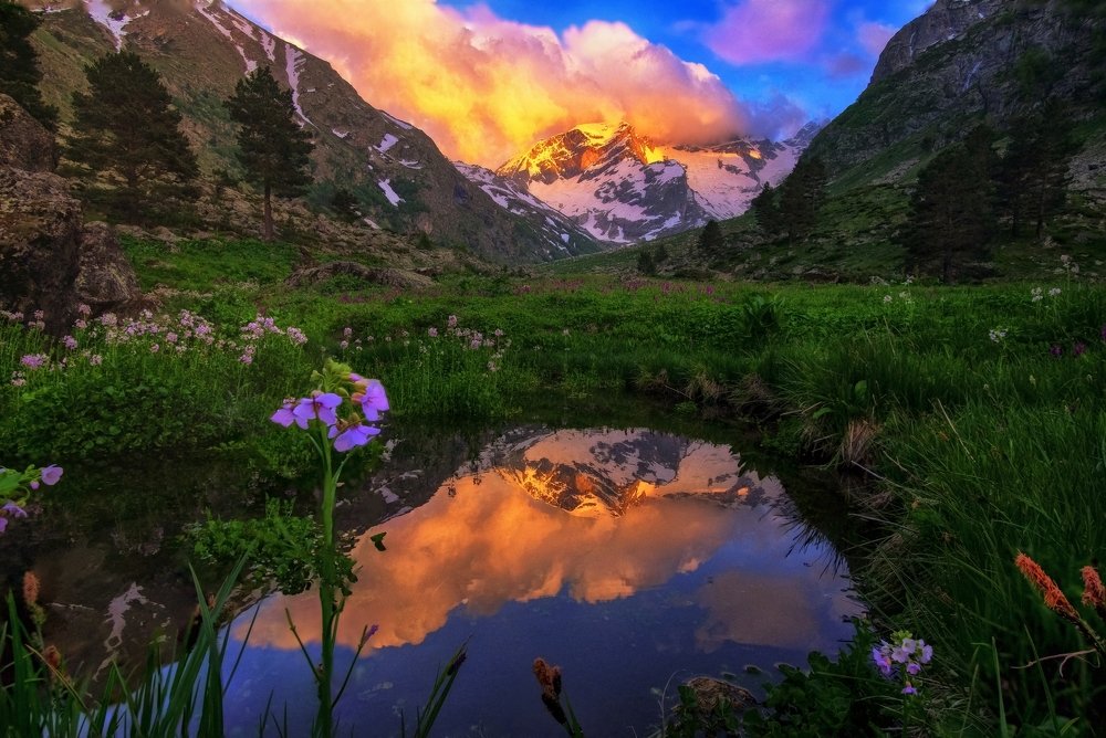 В огне заката