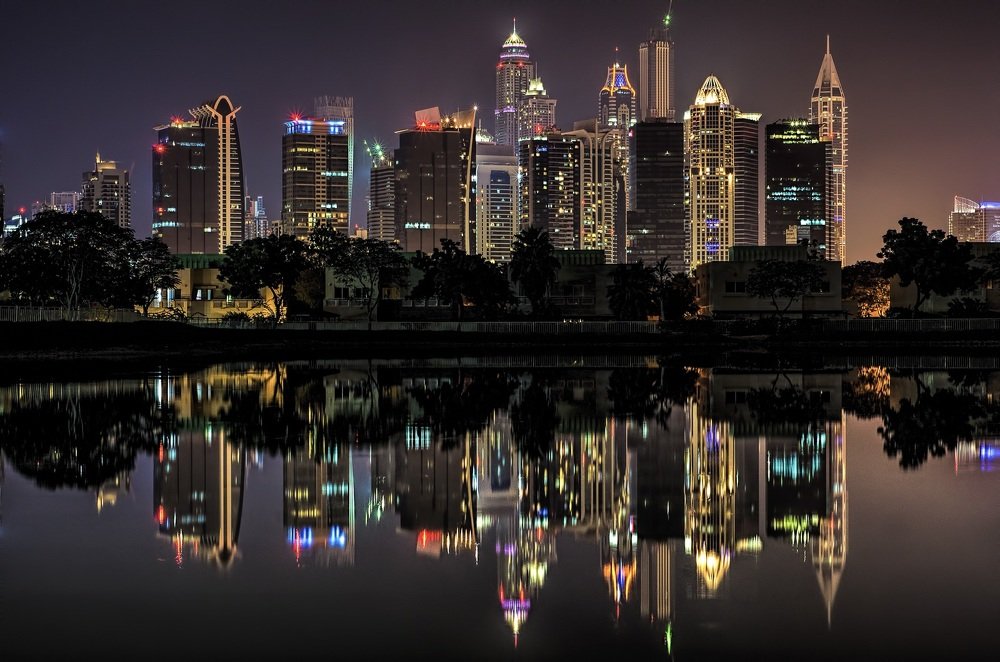 Dubai Marina Reflections