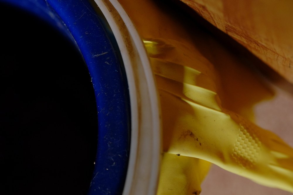 Yellow and blue