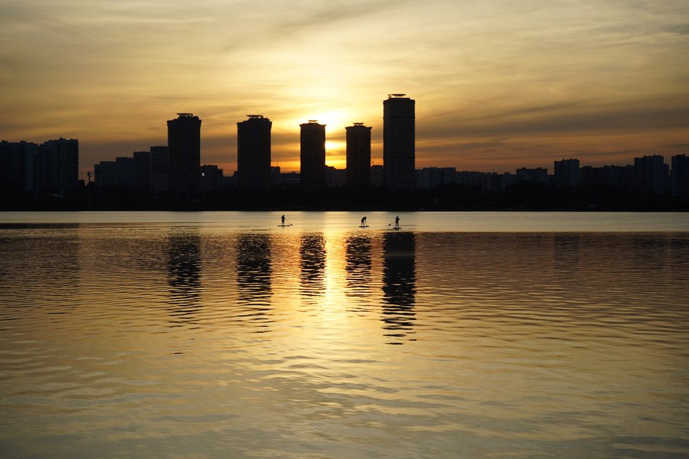 Закат в Строгино