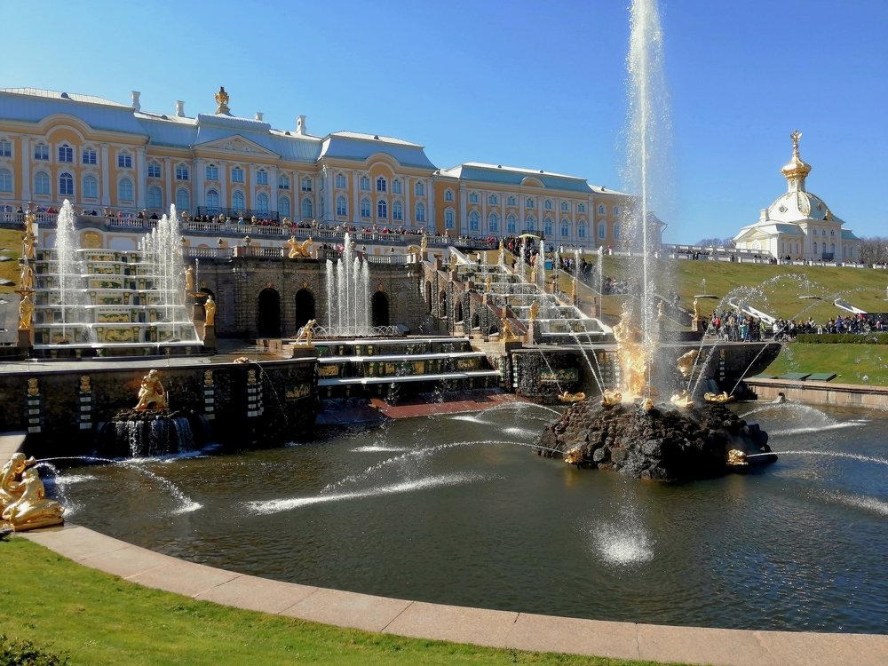 Петергоф. Открытие фонтанов.