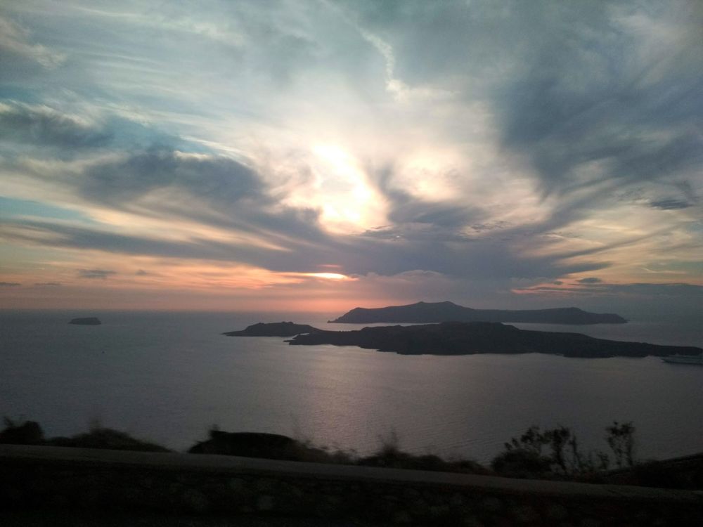 Atardecer en el egeo