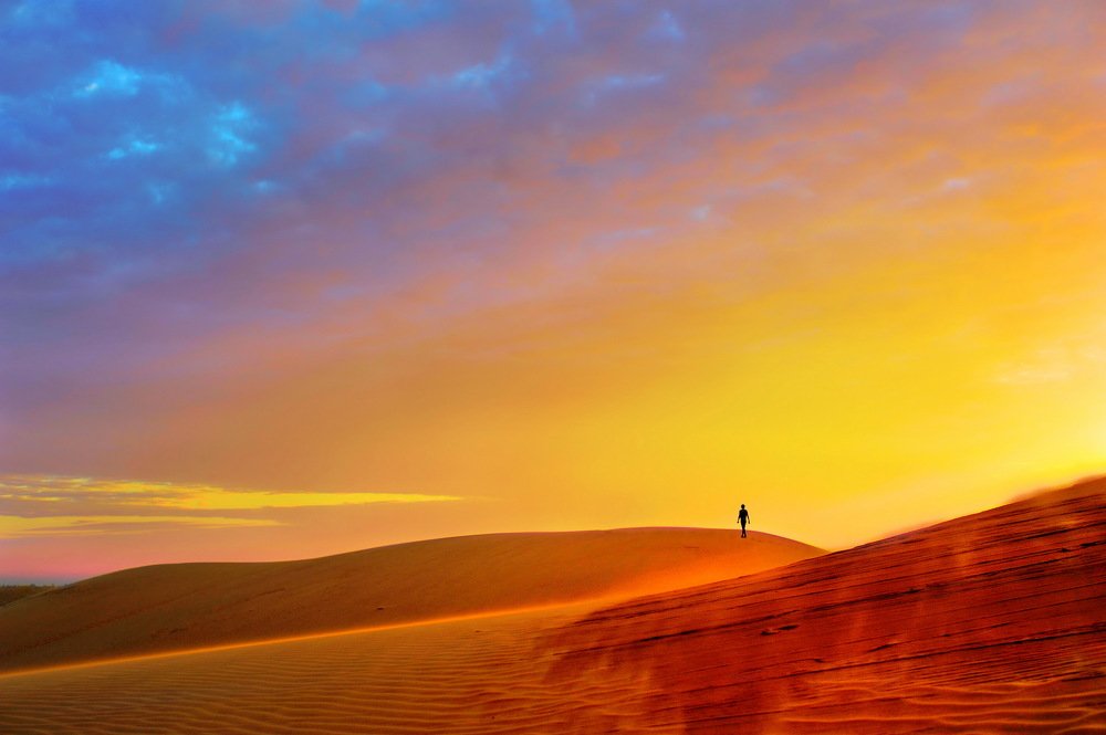 Закат на Красных дюнах.