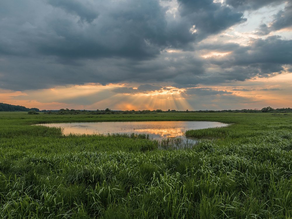 Закат в Зауралье
