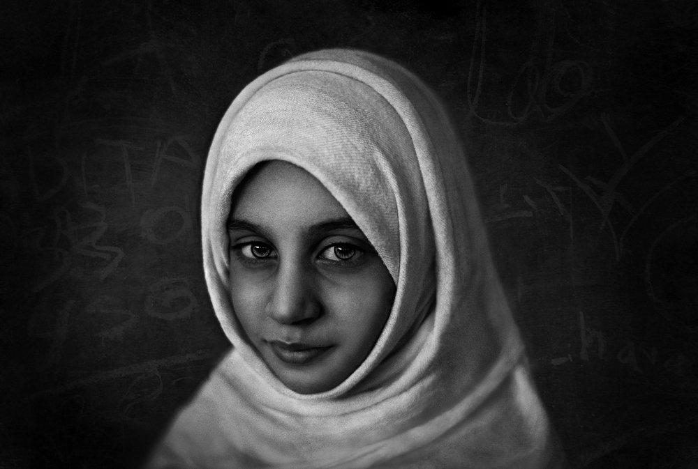 Sara in the classroom