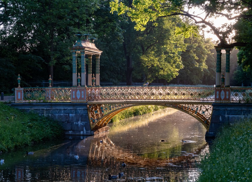 Китайский мостик в Александровском Парке г. Пушкин