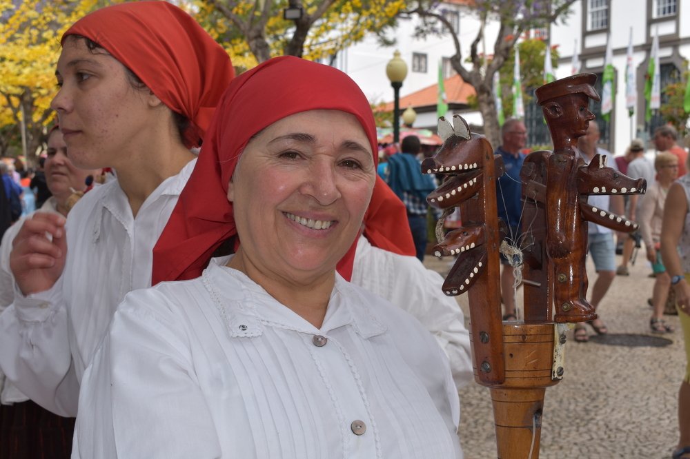 Dancer and musician in Madeira island, Portugal