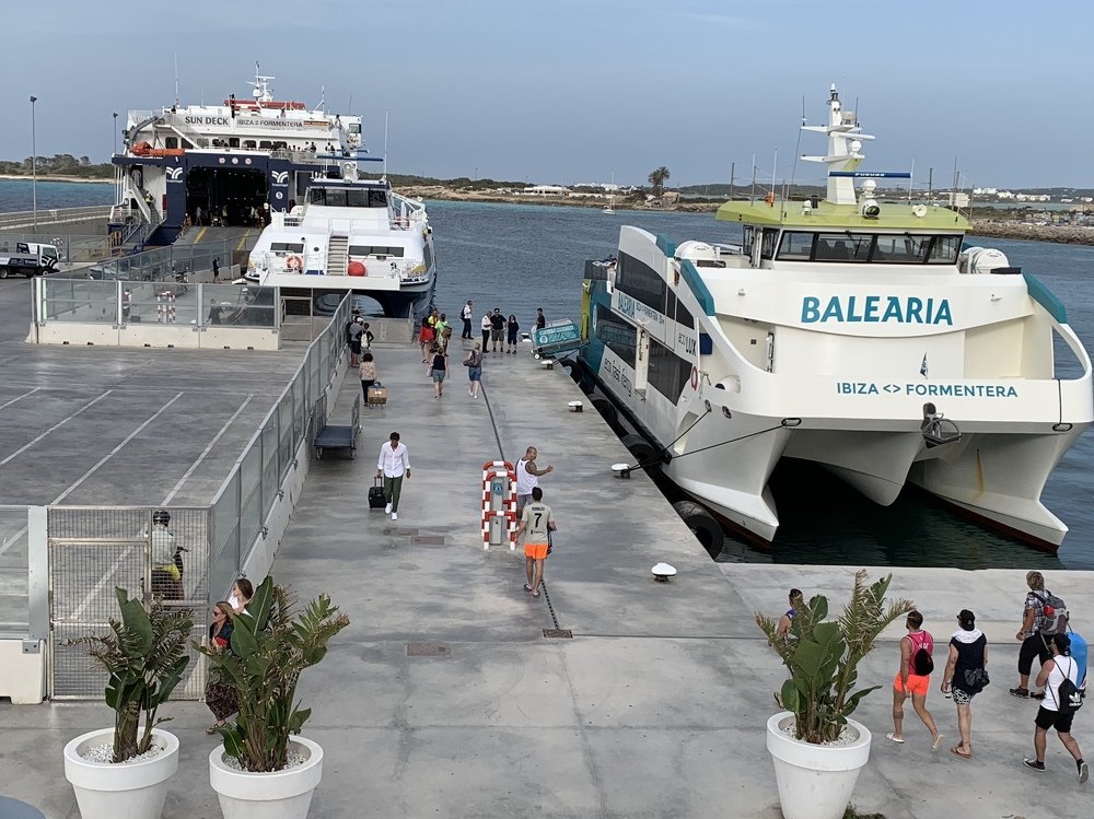Aerial view from a dock