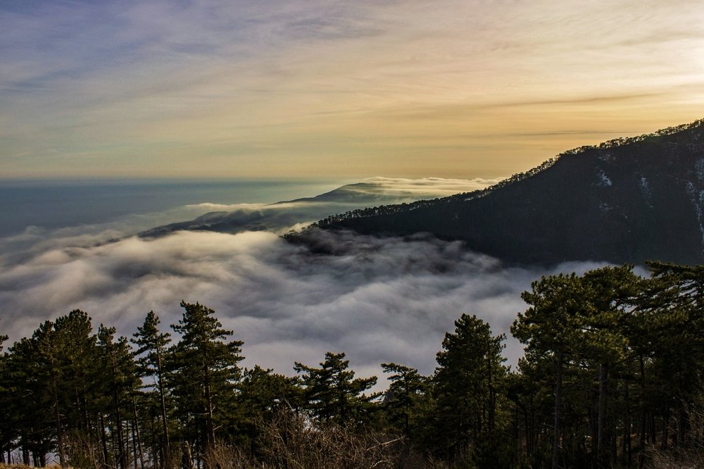 Туманный закат