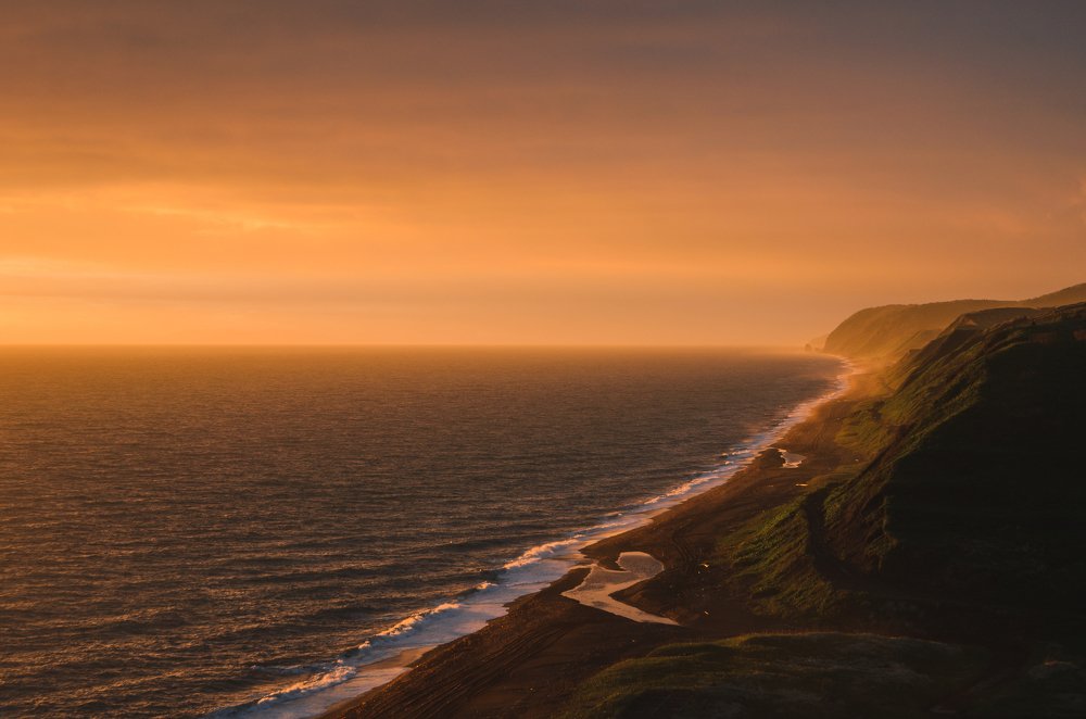 Закат на море