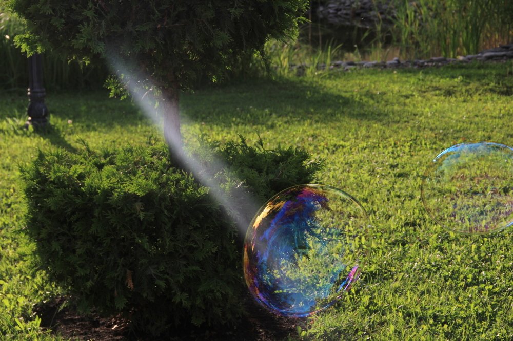 Луч в пузыре