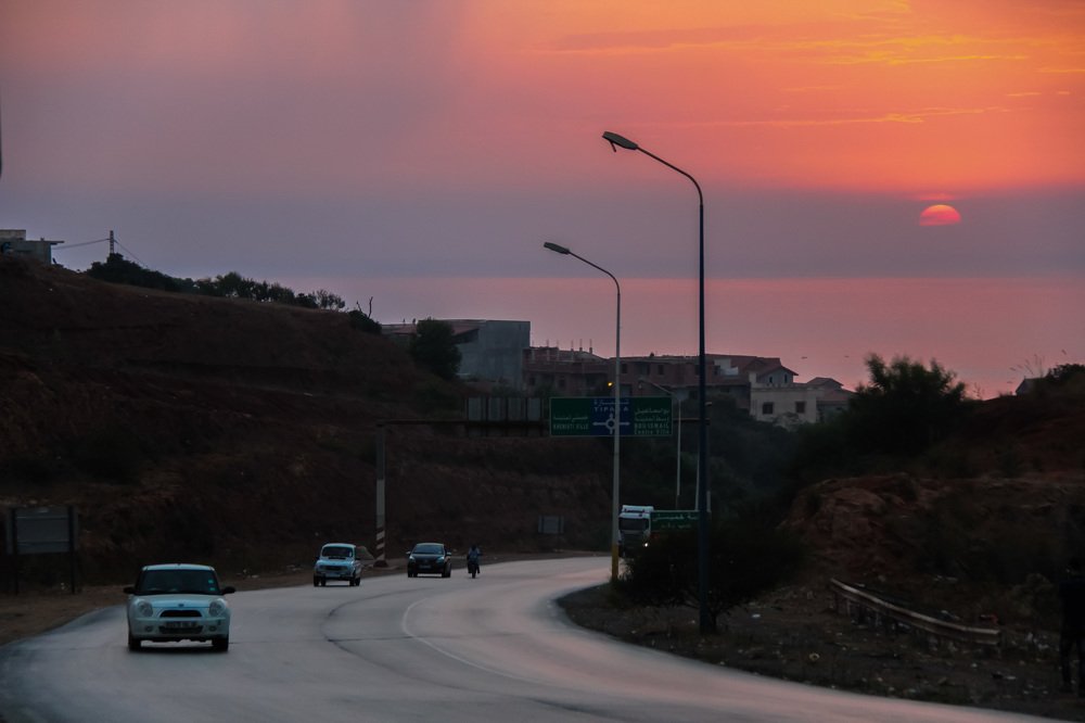 Sundown on the High way