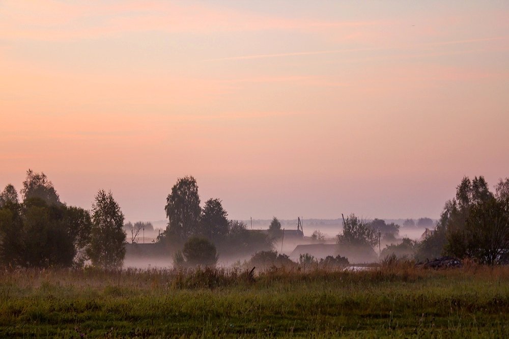 Деревенский рассвет