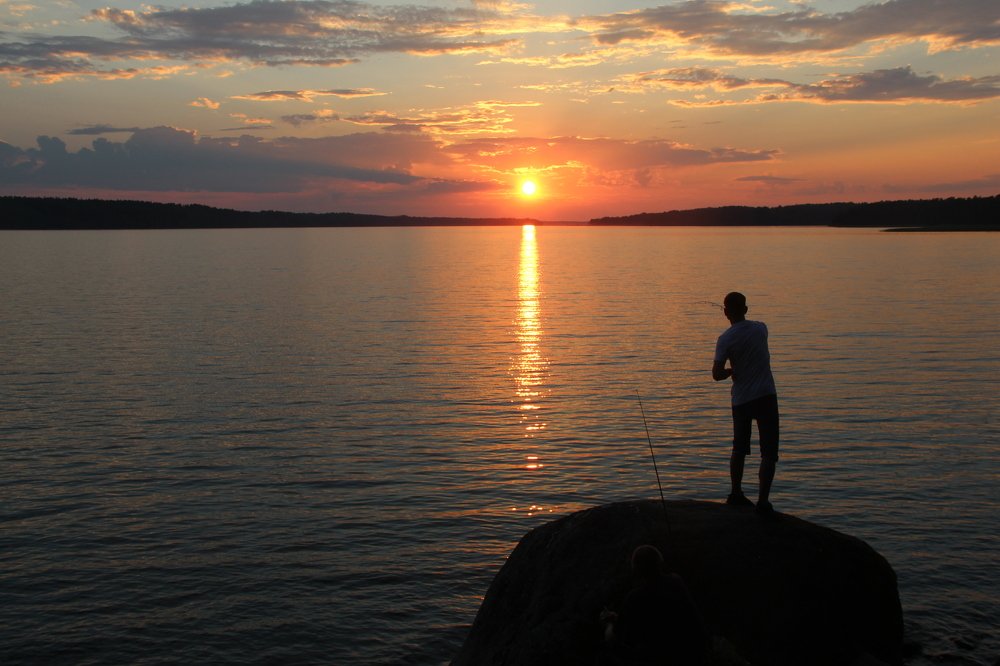 вечерняя рыбалка