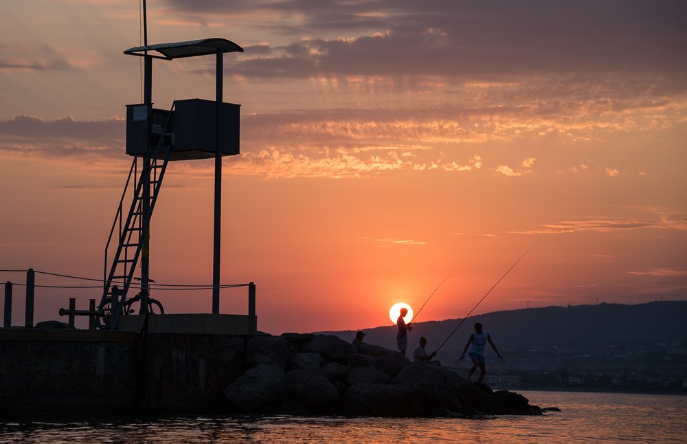 Рыбалка на закате