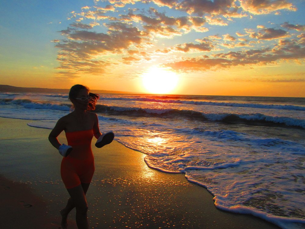 Early morning on the seashore