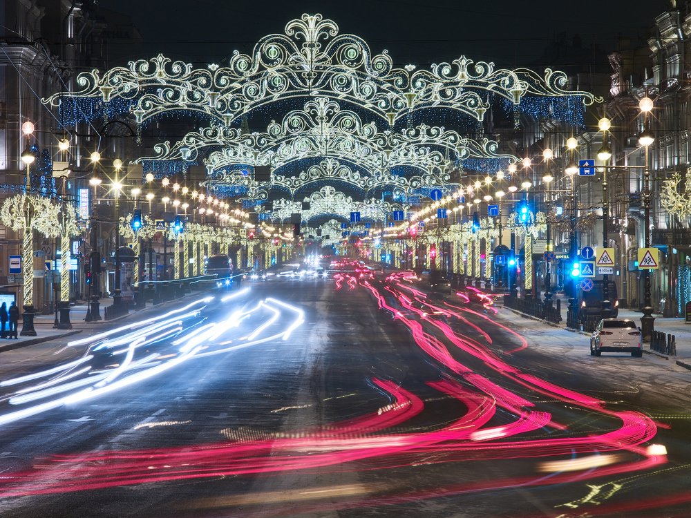 Предпраздничный Невский проспект