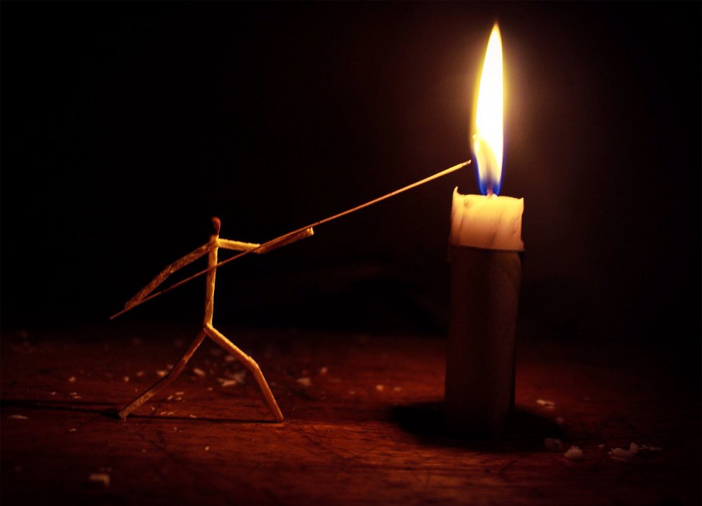 Matchstick man light