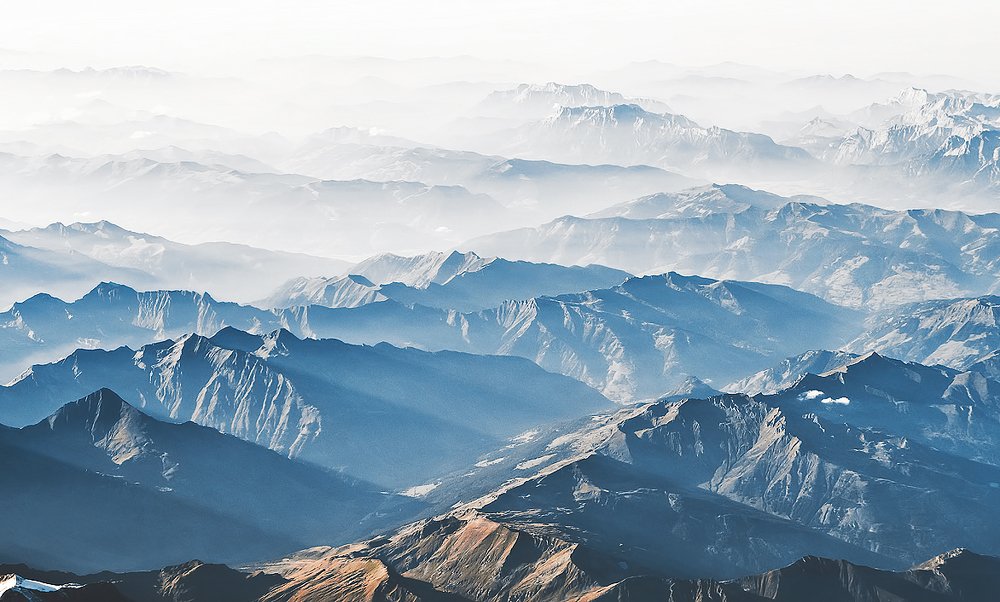 Закат над Альпами