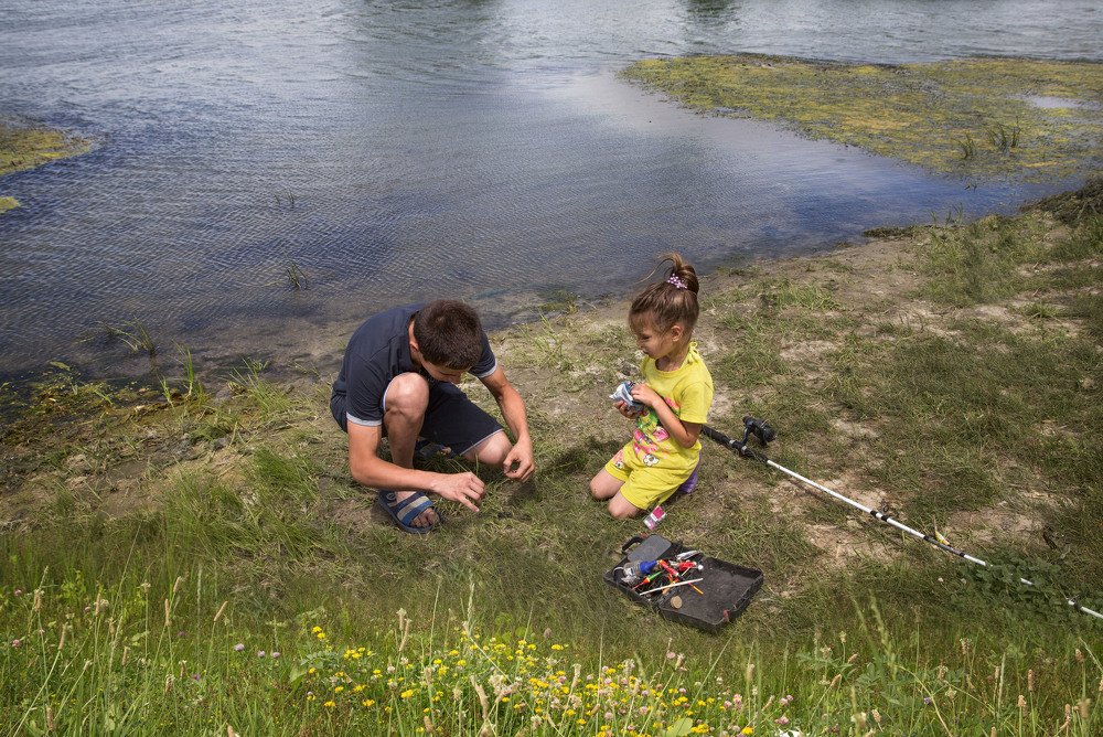 На рыбалке