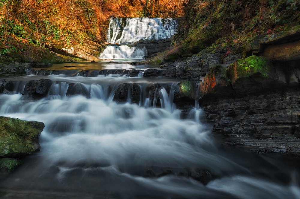 Водопады на реке Дикарка
