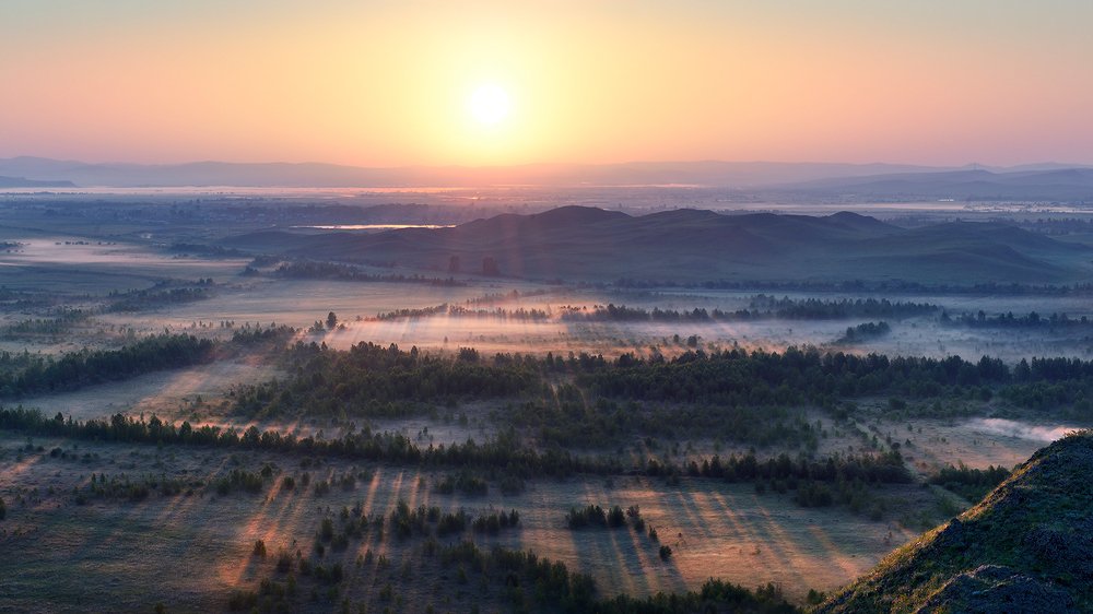 Рассвет над долиной Белого Июса