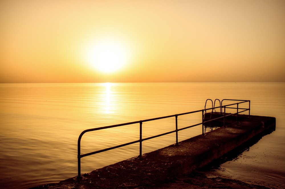 Shot of the rising sun