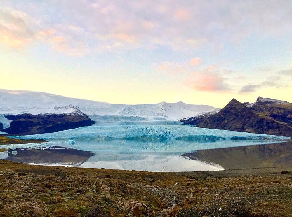 Freeze stream of little Glacier