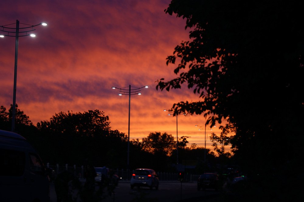 Огненный закат