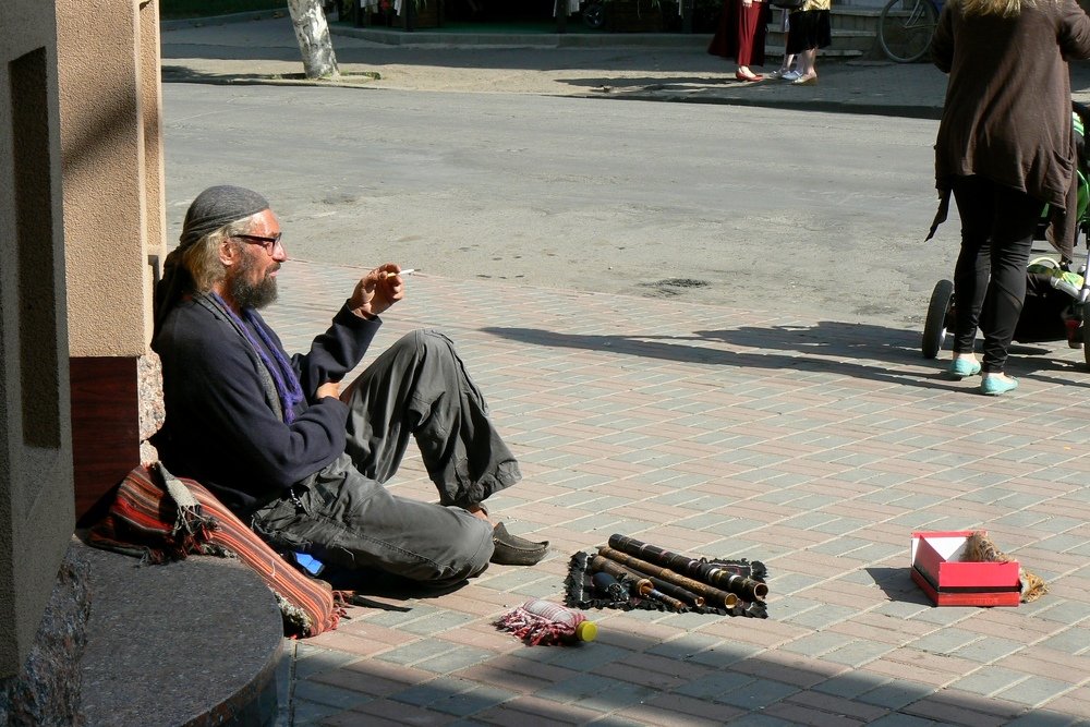Музыкант.(Хуст, Закарпатье)