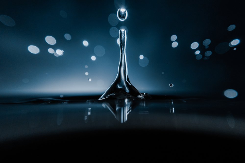 Eiffel tower made of water