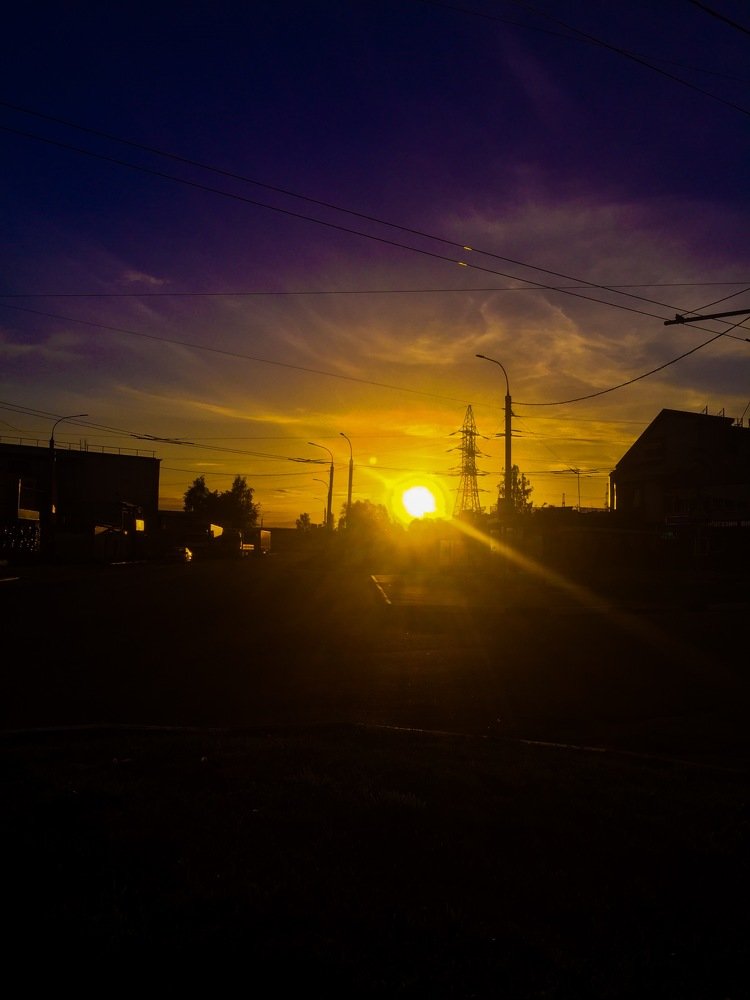 Восход солнца.