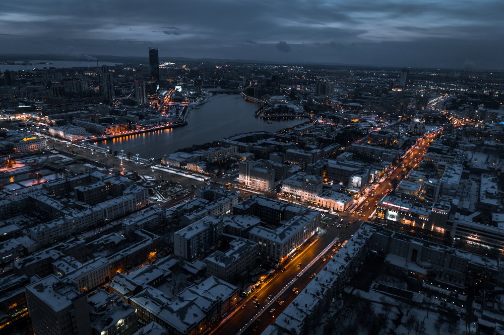 Ночной Екатеринбург