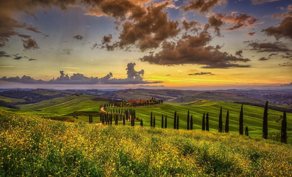 Sunset in Toscana