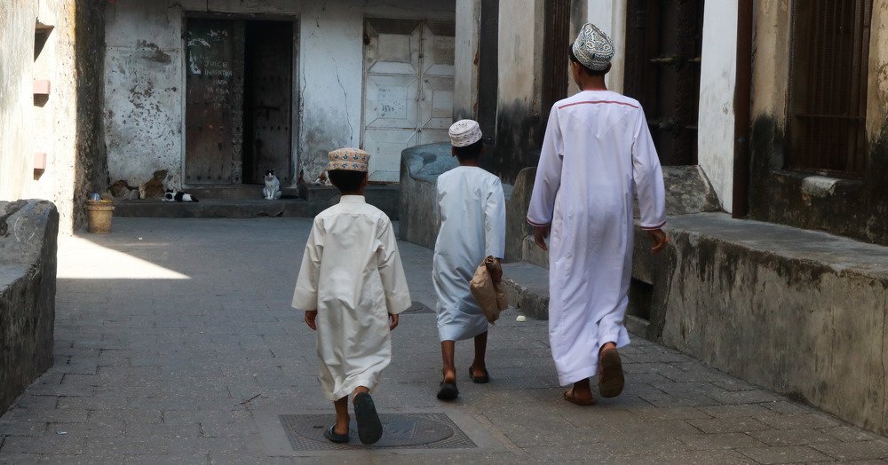 Young boys with Kanzu.