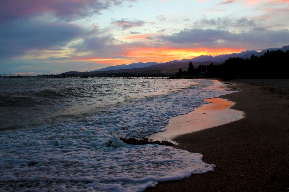 Закат на Иссык-куле