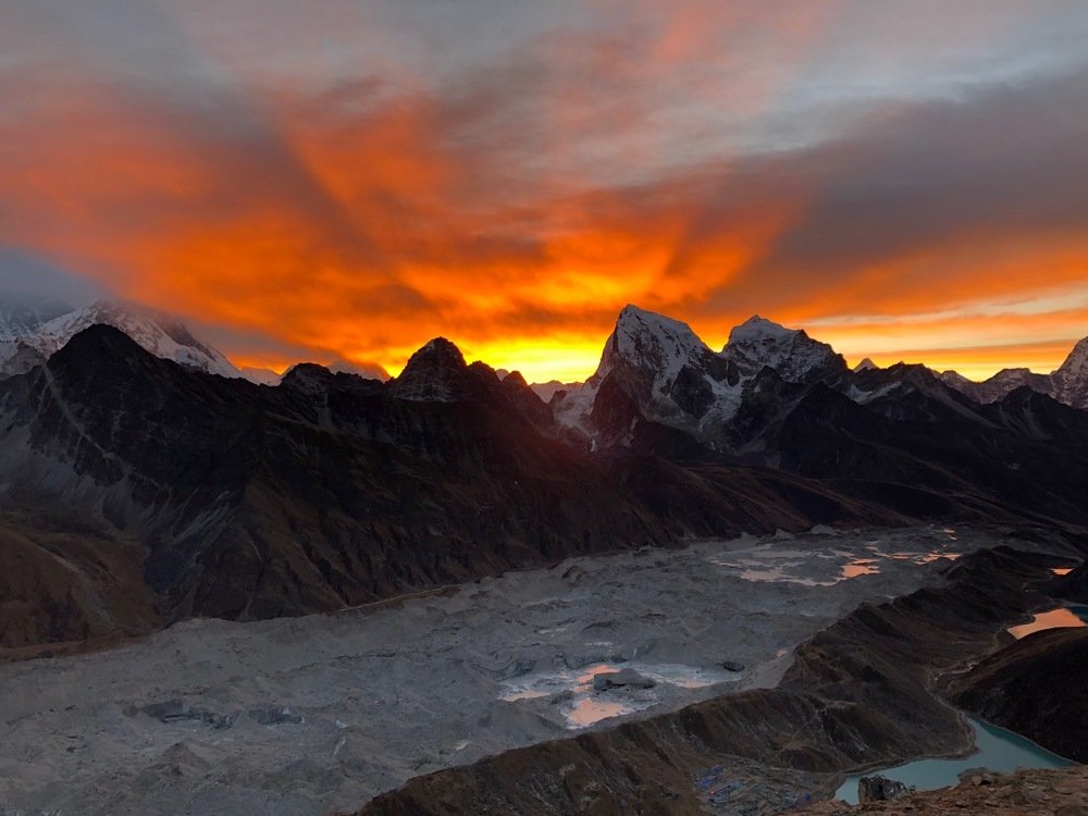 Рассвет с вершины Калапатар