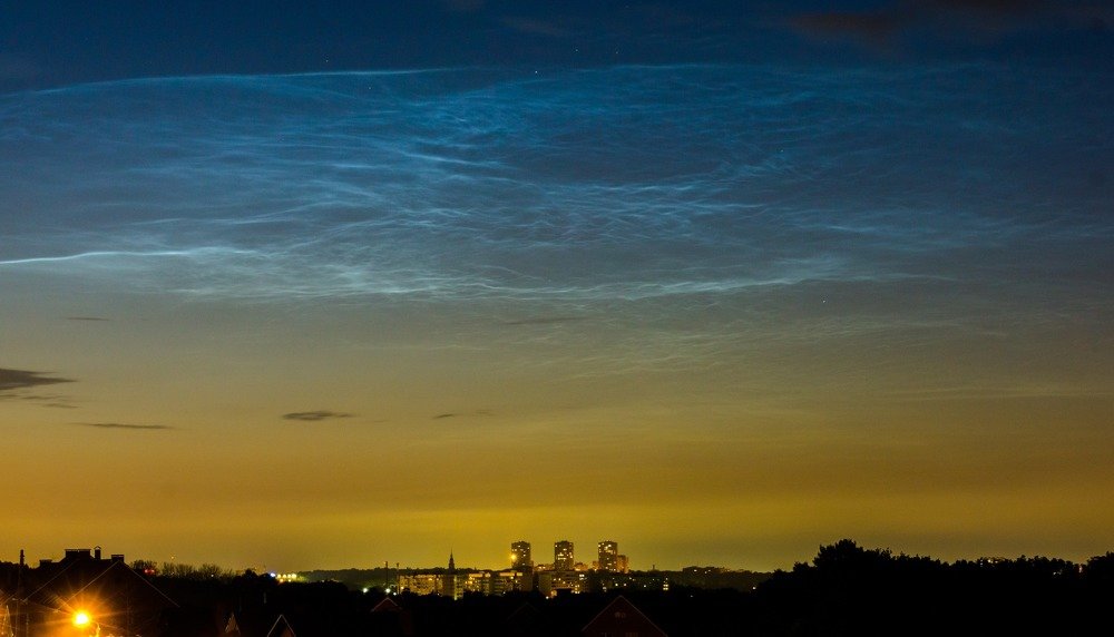 Серебристые облака над Тулой