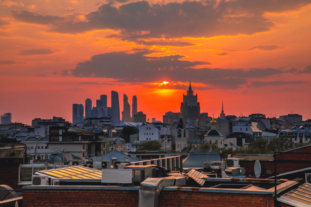 Москва на закате
