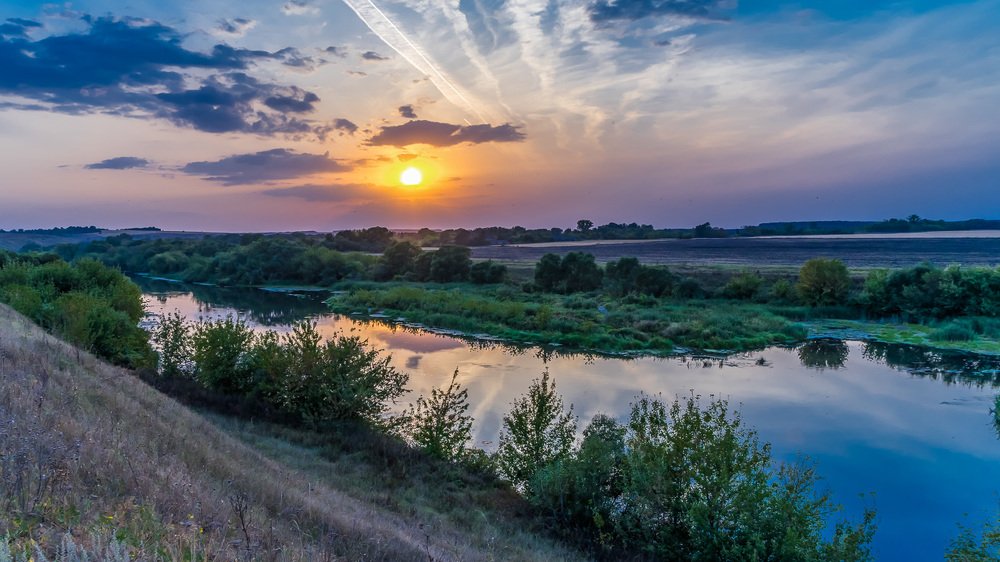 Закат солнца.
