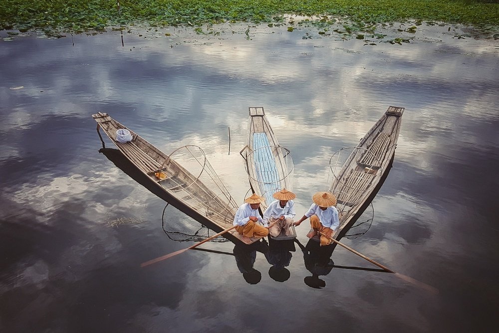 Fisherman at work