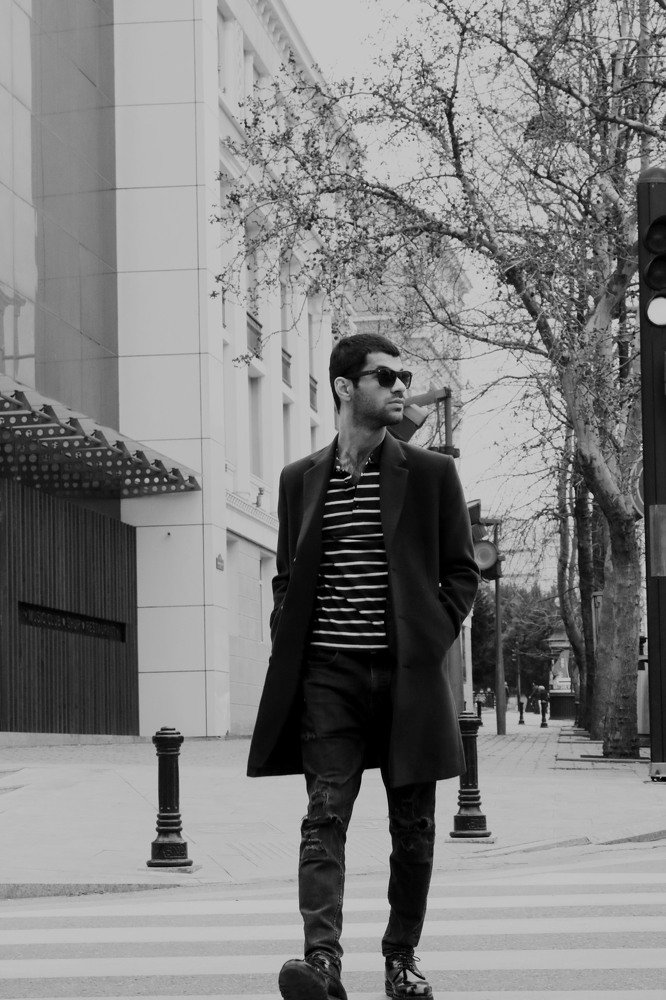 black in the photo