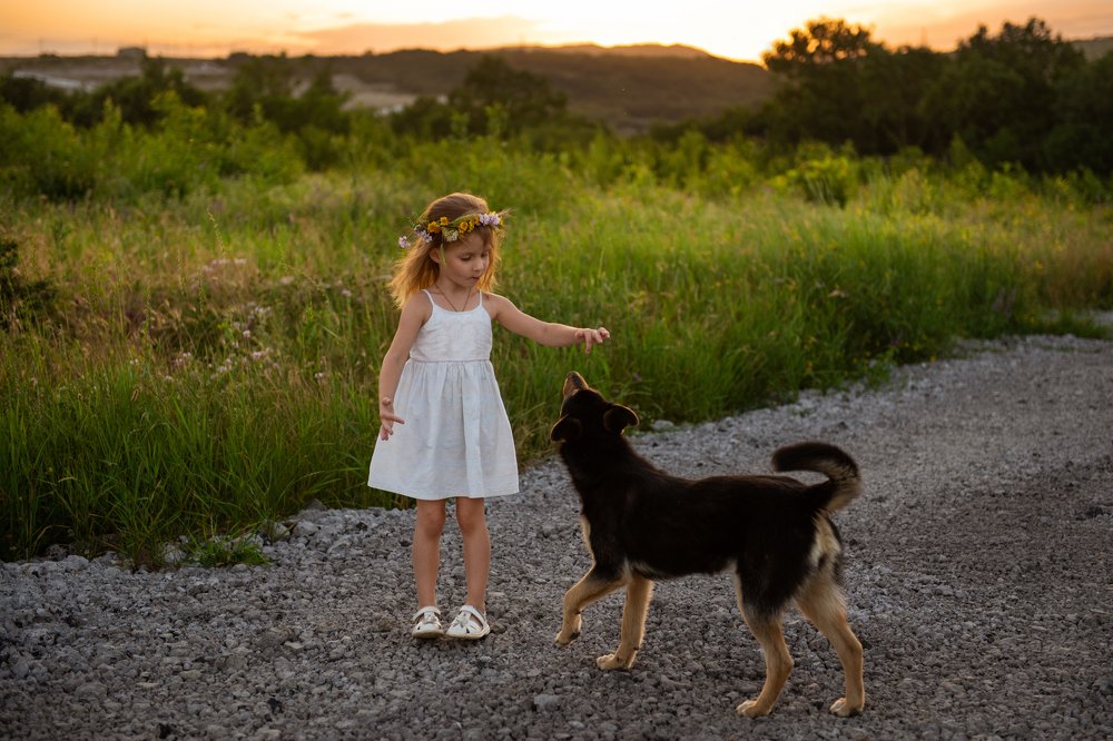 Девочка и собака