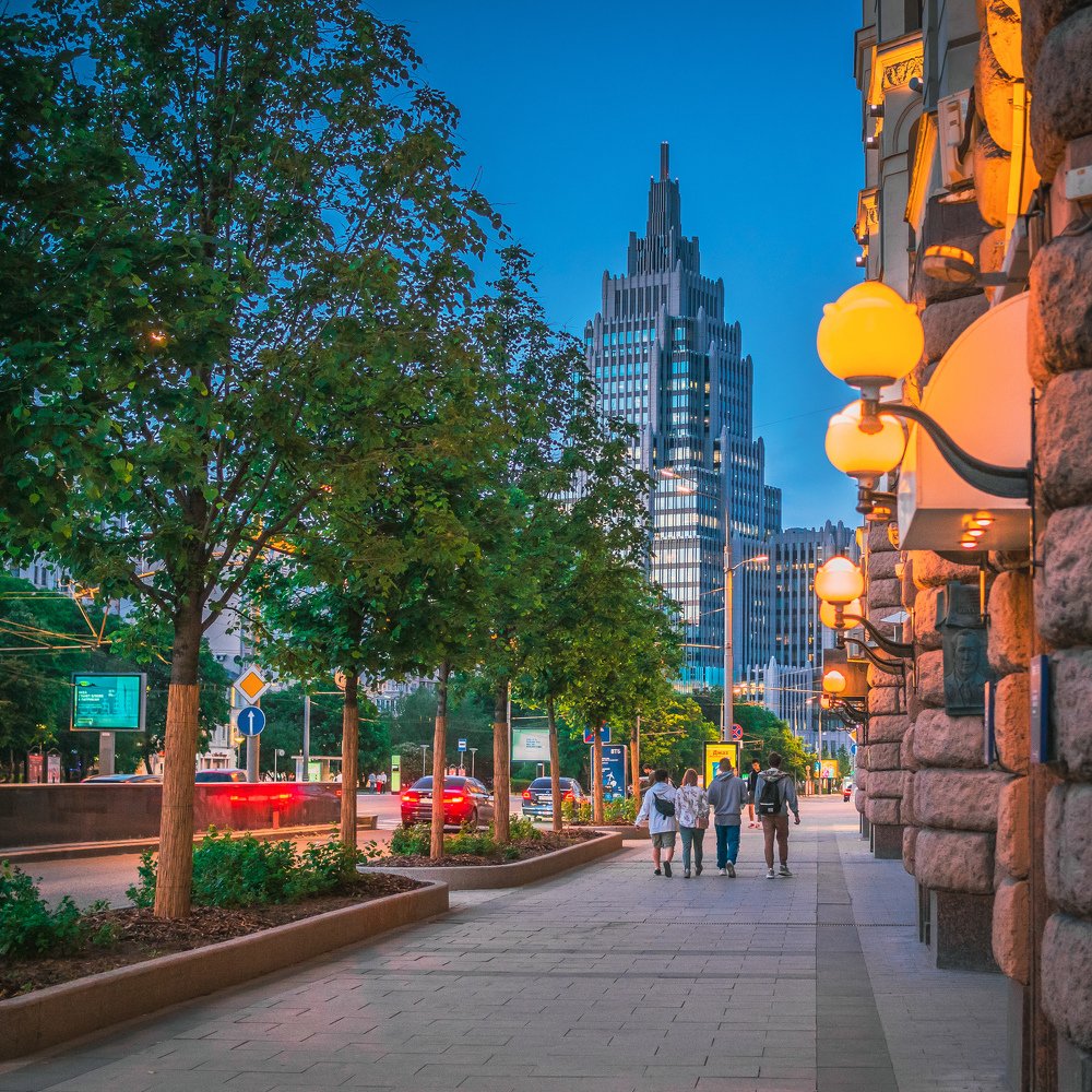 Moscow evening streets