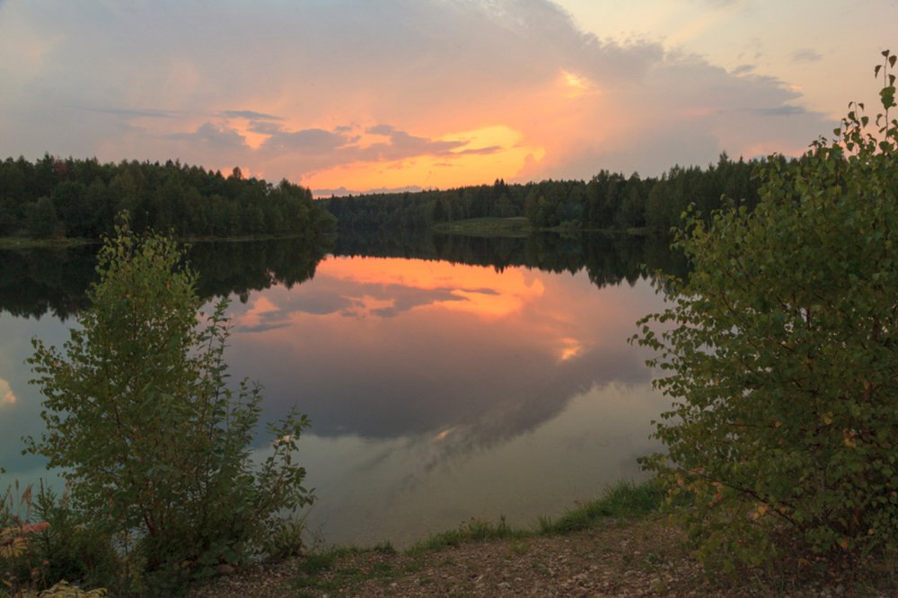 закат в Подмосковье